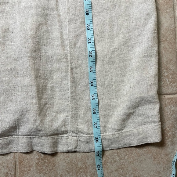Old Navy Beige Linen Blend Mini Dress, Size Large Tall - Picture 9 of 11